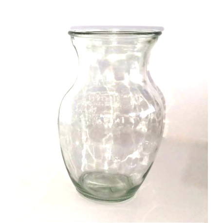 Clear Glass 8" Vase 
